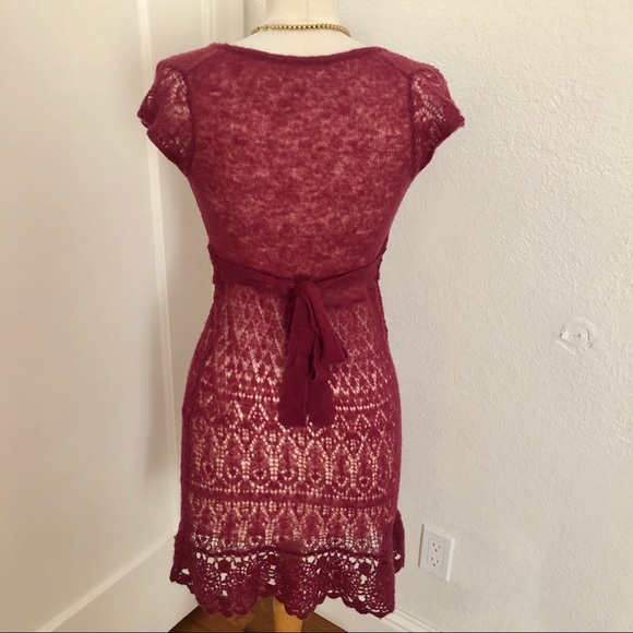 EUC Free People Knit Lace Dress Size S - Picture 3 of 4